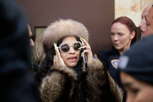 Cardi B leaves Queens County Criminal Court on January 31, 2019